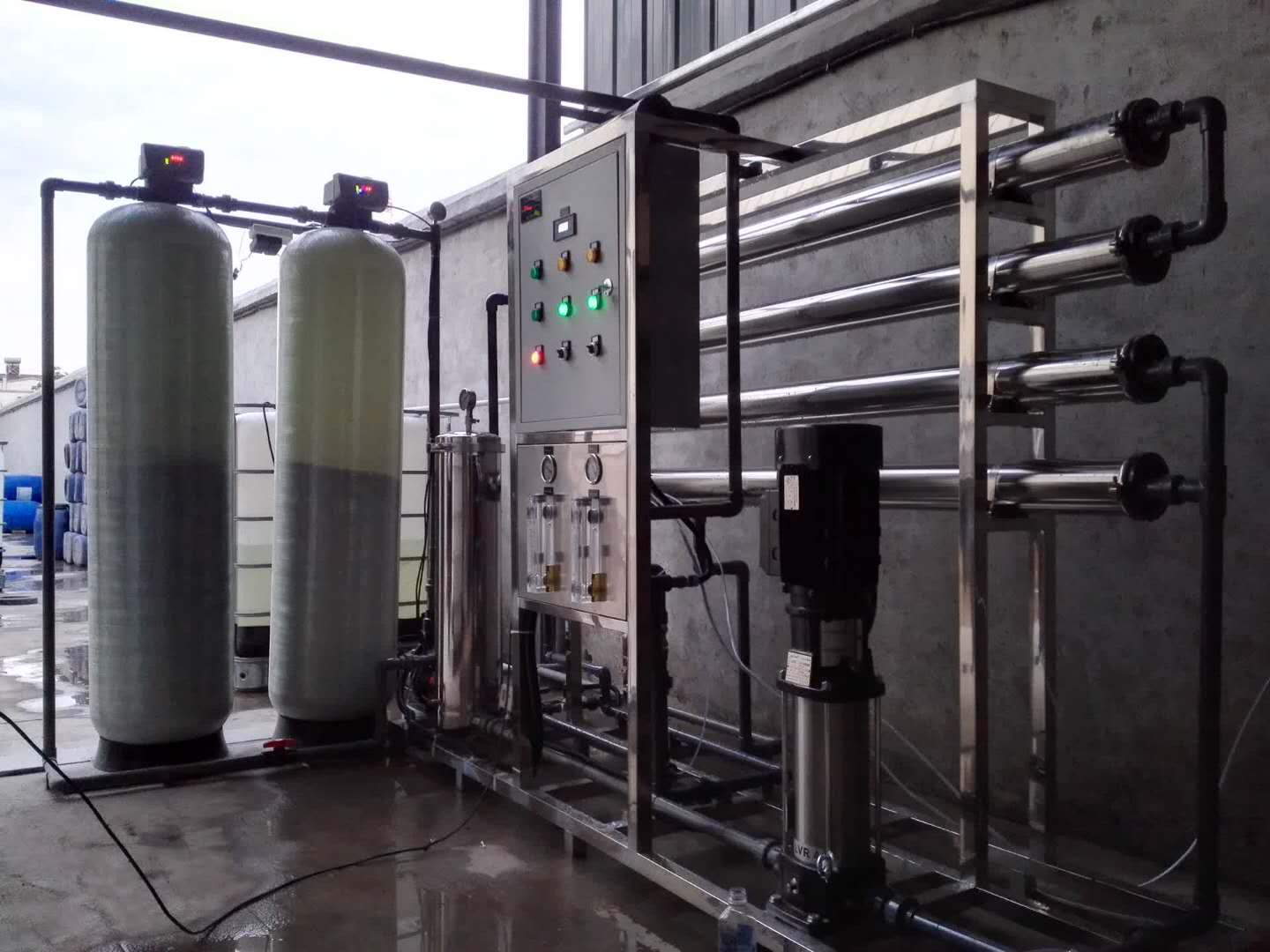 反渗透纯净水设备技术参数-反渗透膜清洗-原水泵清洗-多介质过滤器清洗
